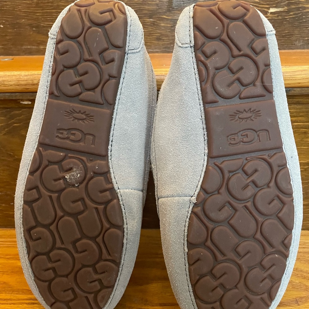 UGG Women’s Gray Suede Slippers - Picture 7 of 7